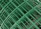 Зелёный 25м ПВХ покрытый проволочной сеткой роллы оборудование ткань с прямым краем для заборов