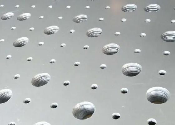 Перфорированный металлический лист из нержавеющей стали толщиной 0,2-10 мм с нестандартным расположением отверстий для промышленного оборудования и фильтров