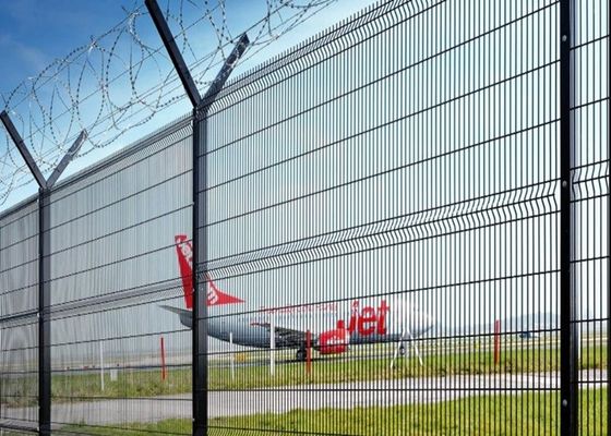 Противоржавеющая углеродистая сталь ПВХ покрытая сварная проволочная сетка для ограждения