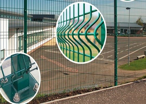 Противоржавеющая углеродистая сталь ПВХ покрытая сварная проволочная сетка для ограждения