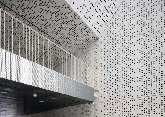 Цветная ПВХ покрытие перфорированный алюминиевый лист для внешней декорации стены