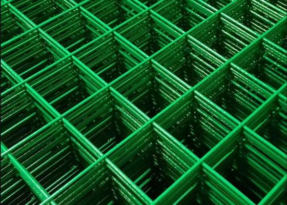 проволочная изгородь 1.8m зеленым покрытая винилом сваренная обшивает панелями отверстие прямоугольника листов Weldmesh