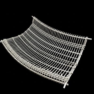 Flat-Topped Curved Woven Wire Mesh Screen in Stainless Steel Material for Heavy-Duty Applications