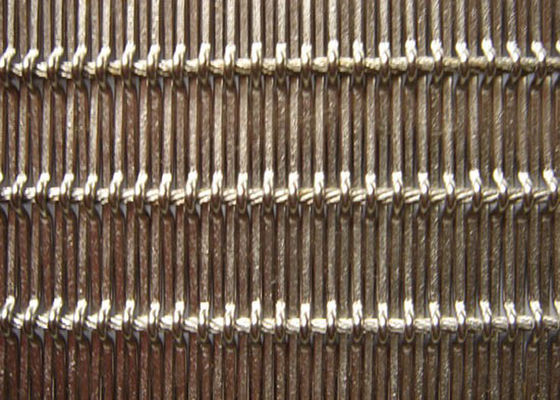 Сваренное нормальным размером гальванизированное декоративное ячеистой сети волнистой проволки нержавеющей стали
